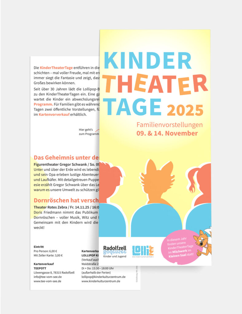 Flyer: Kindertheatertage Radolfzell