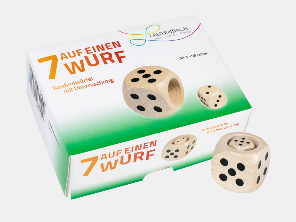 Spieleverpackung: 7 auf einen Wurf