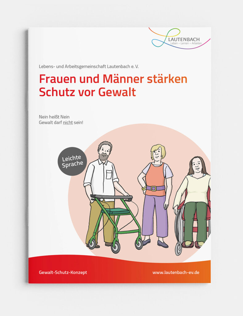 Broschüre in Leichter Sprache: Schutz vor Gewalt